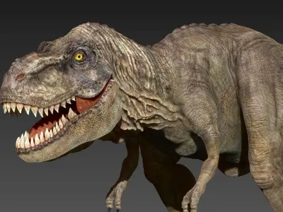 3D Tyrannosaurus Rex Zbrush T-Rex Low-poly 3D model
