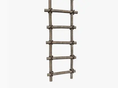 Ancient Ladder Low-poly 3D model