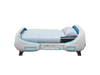 Retro scifi bed 3D model purchase