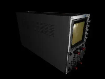 Soviet Oscilloscope C1-91 Free low-poly 3D model