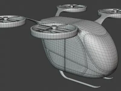 Passenger drone concept 6 3D model