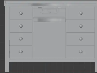 Jewelry Bench 3D model