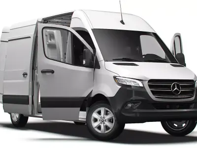Mercedes Benz Sprinter L2H2 FWD HQ Interior 2025 3D model
