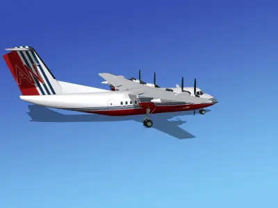 Dehavilland DHC-7 Aero Normandy 3D model