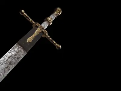 Low Poly-Mid Poly Game Ready Great Sword from Elden Ring  Low-poly 3D model