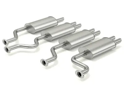 Simple Exhaust Set 3D model
