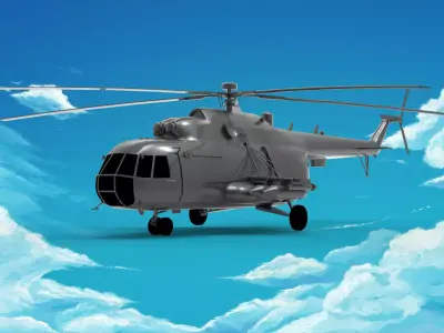 Mil Helecopter 3D model