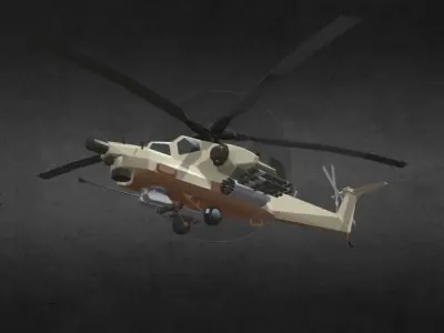 COD MI-28 Havoc Low-poly 3D model