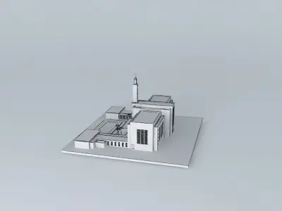 LDS. Temple Los Angeles California Templo Mormon, 10 th.opera... Free 3D model