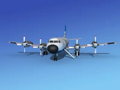 Lockheed L-188 Electra HP Air Bimini 3D model