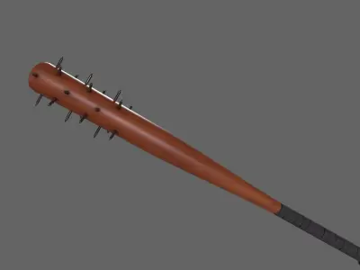 PBR Baseball Bat Weapon V1 Low-poly 3D model