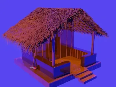  Sri Lankan Ancient House - 3D Model 3D model