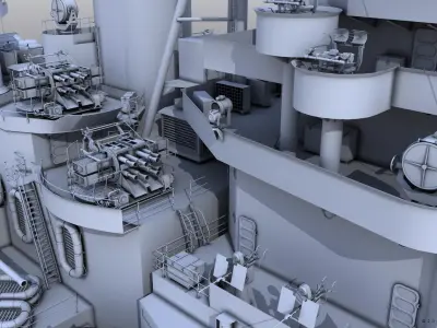 BATTLESHIP HMS PRINCE OF WALES 3D model