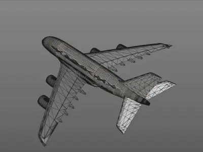 Airbus A380 - 3D model 3D print model