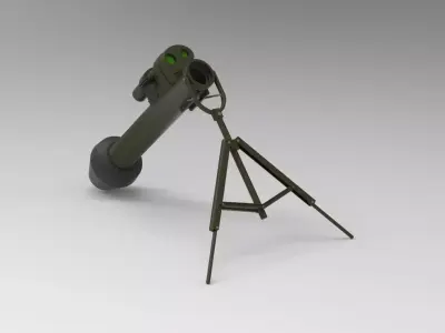 M47 Dragon portable anti-tank guided missile 3D model