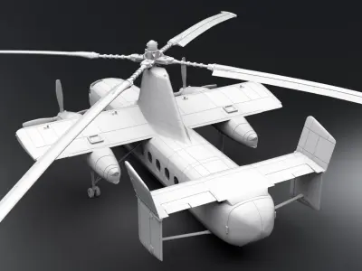 Fairey Rotodyne Scale model 3D print model