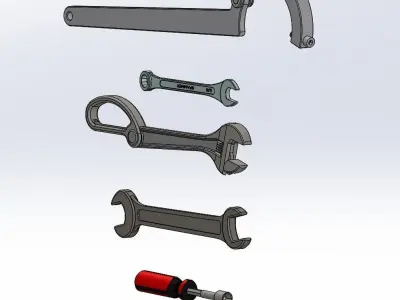 Wrenchs wrench 3D model