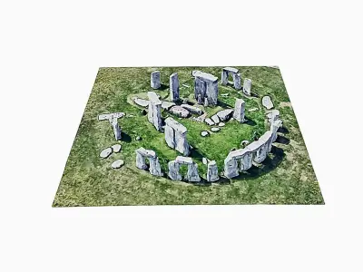Stonehenge Low-poly 3D model