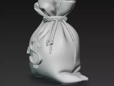 Money Bag Free 3D print model