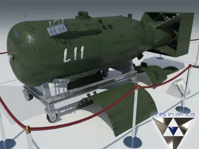 Atomic bomb Little Boy 3D model