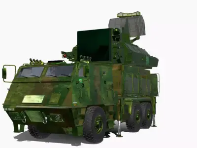 astros 2020 6x6 antiaereo avibras  Low-poly 3D model