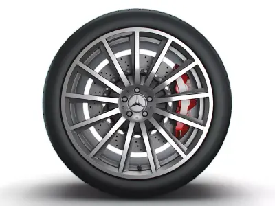 Mercedes GLE 130 wheel 3D model