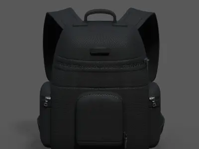 Backpack Camping Generic military combat  Low-poly 3D model