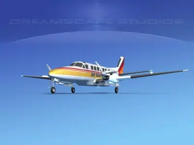 Beechcraft B99 Air Sebring 3D model