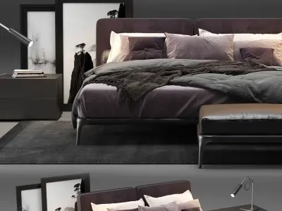 Park Uno Bed 3D model