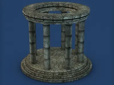 Stone Oracle Temple 3D Model 3D model