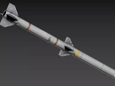 AIM-120C AMRAAM 3D model