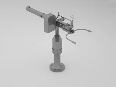 12 7mm Browning Machine Gun 50 cal 3D model
