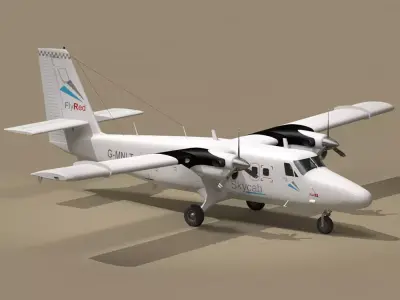 DHC6 Twin Otter 3D model