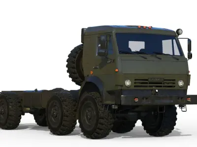 Kamaz-6350 Heavy utility truck 3D model