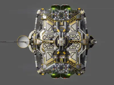 Civilian DROMEDARY Transport Bow Section 3D model