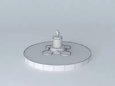 Pipila roundabout San Miguel de Allende 3D model