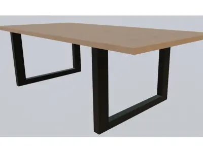 Simple Garden Table  3D model