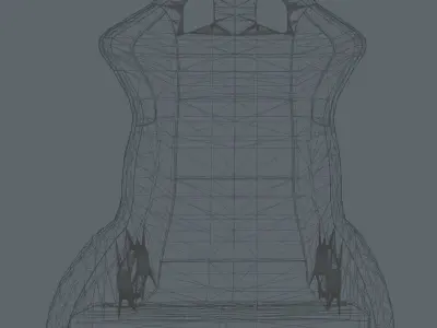 Recaro PROFI Racing Bucket Seats Low-poly 3D model