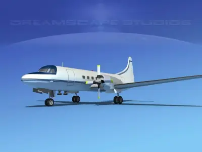 Convair CV-580 Corporate 4 3D model
