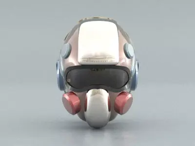 laos Game Helmet Low-poly 3D model