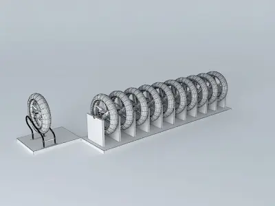 Expositor tires Free 3D model