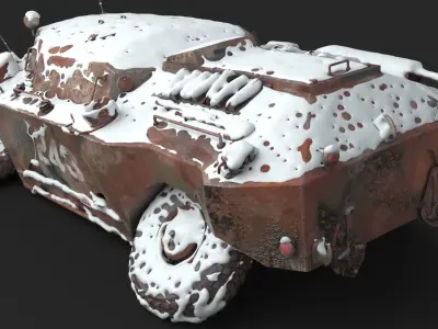 FUG OT 65 Destroyed Snow 3D model