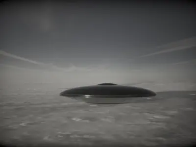 Alien Spaceship 2 Low-poly 3D model