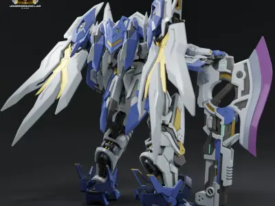 XC-03 Stagx -Original Mecha Design- Low-poly 3D model