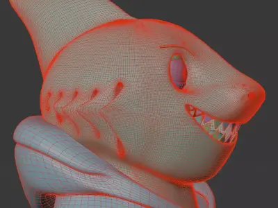 tralalero  Low-poly 3D model