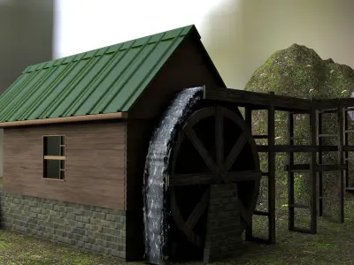 Old Shack Free low-poly 3D model