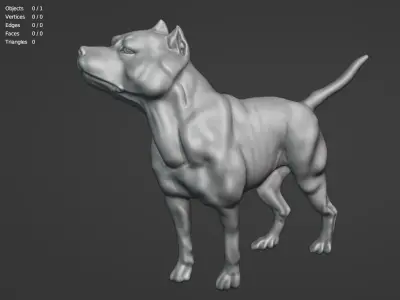 Bull Dog 3D model
