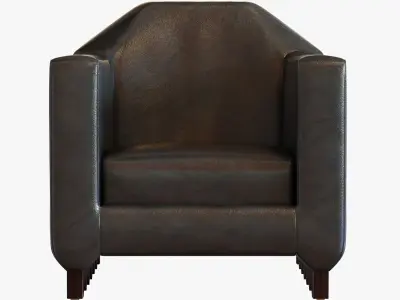 Pierre Legrain Cubist Armchair 3D model