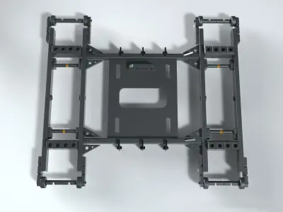 mechanical part platform scifi 3D model
