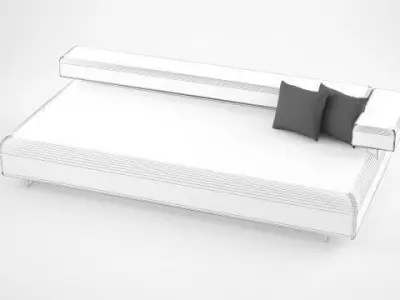 Sofa With Pillows Free 3D model purchase